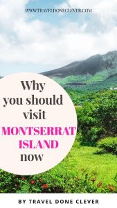 Why you should visit Montserrat Island now. Traveling to Montserrat island in the Caribbean will blow your mind! Find out why to visit Montserrat island on a day trip from Antigua and Barbuda and what not to miss when on the island.