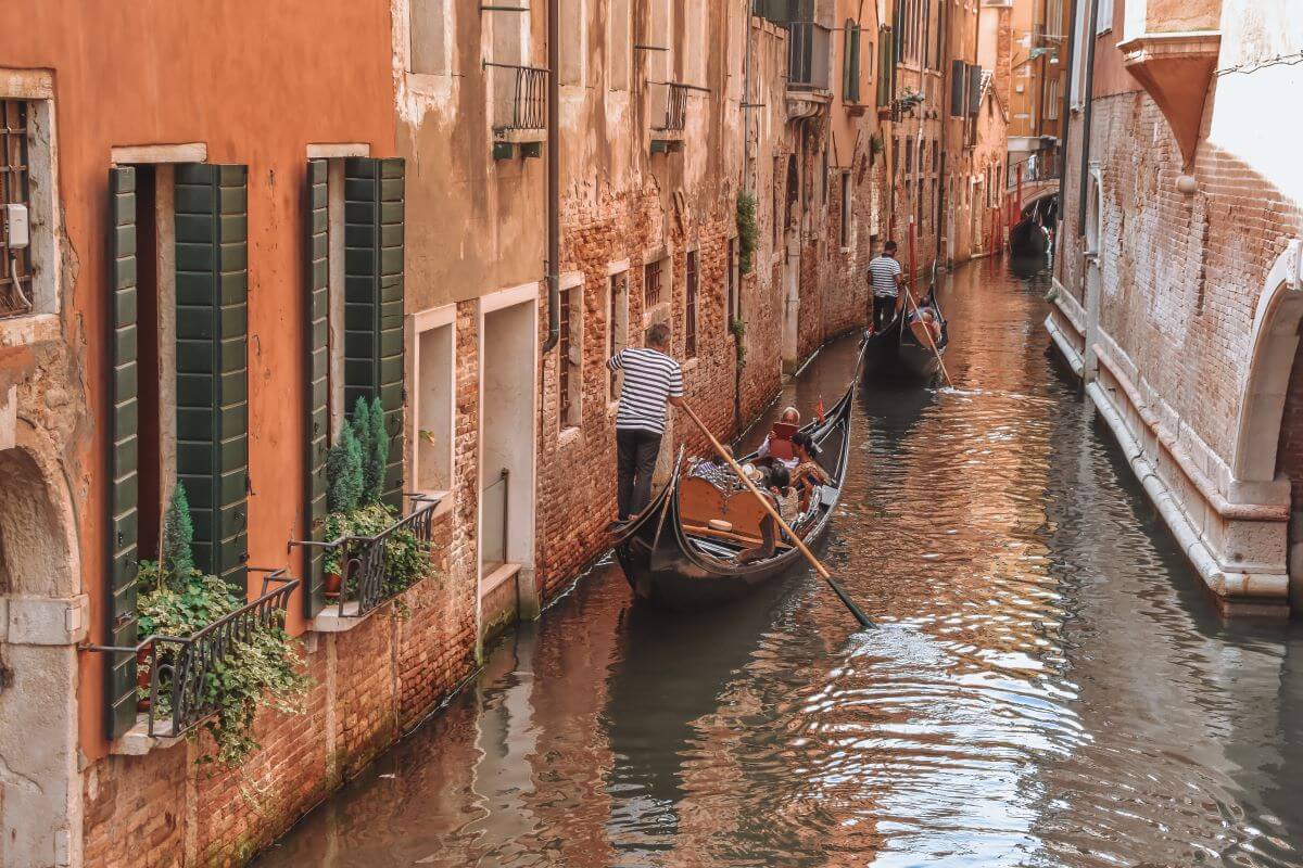 Venice in 2 days: Taking a gondola ride is one of the best things to do in Venice in 2 days because it is a once-in-a-lifetime experience that cannot be replicated anywhere else. Besides, gondolas are the most authentic way to experience the city.