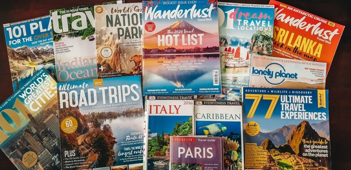 wanderlust - read travel magazines and travel guides