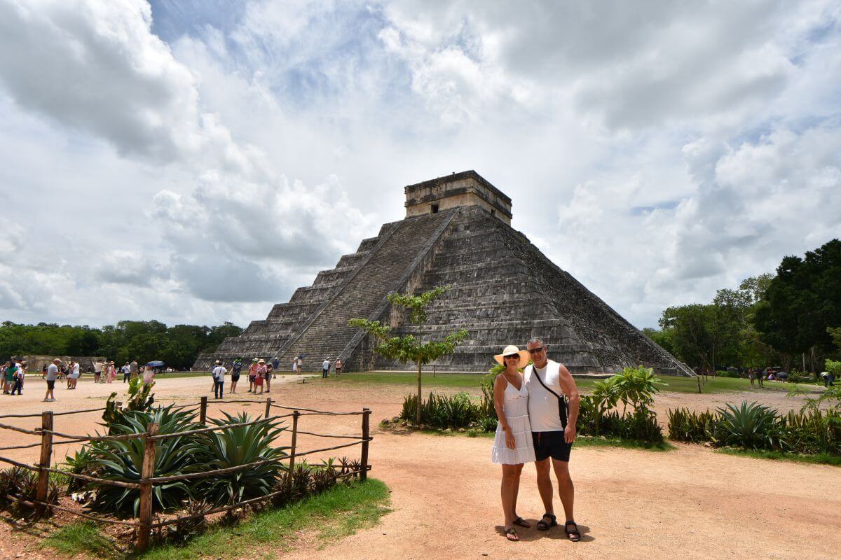 Travel Done Clever - Martina and Andrej exploring Chichen Itza Mexico