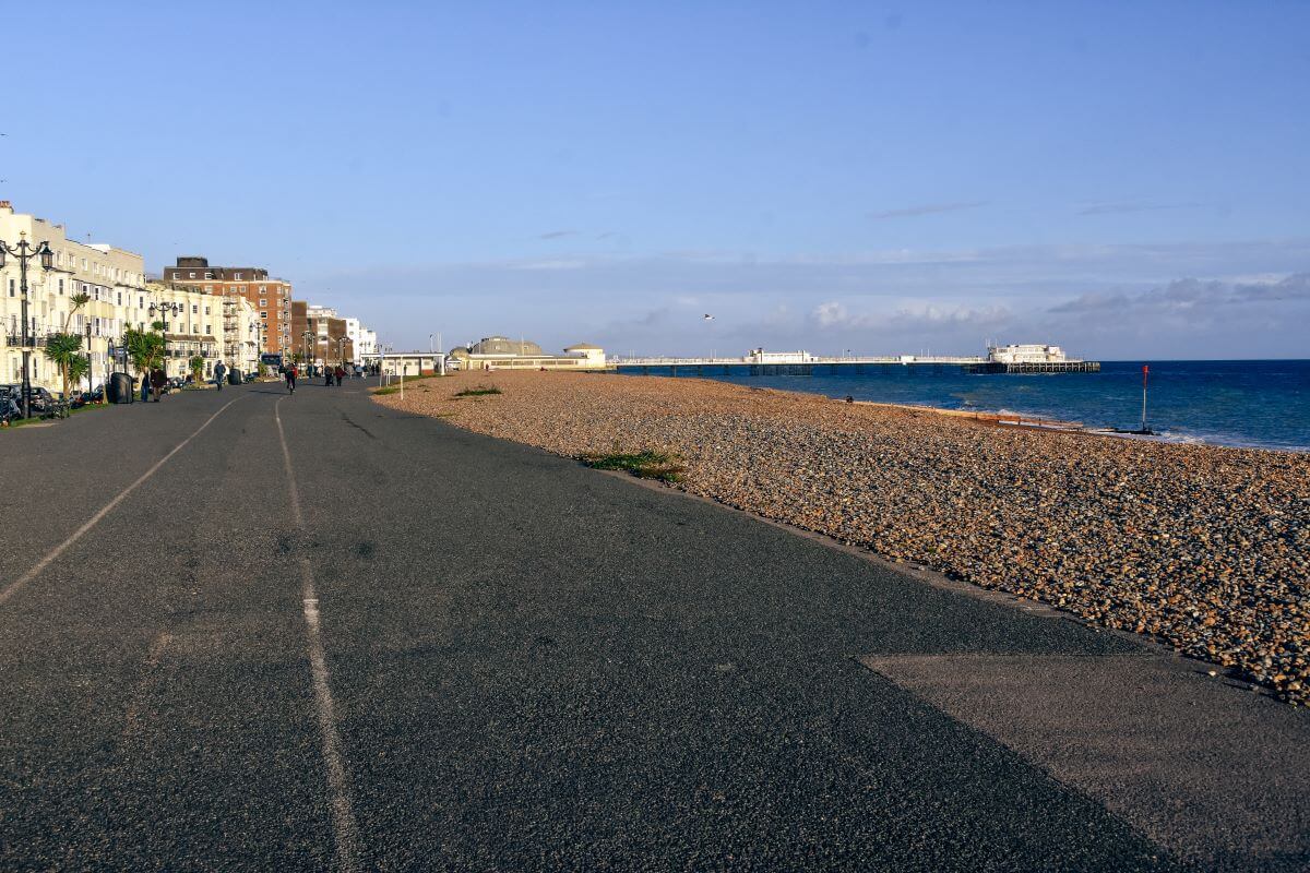 things to do in Worthing: One of the first things on your list of things to do in Worthing has to be visiting the beach because Worthing Beach prides itself with a palm-tree-lined promenade which is a mile long. 
