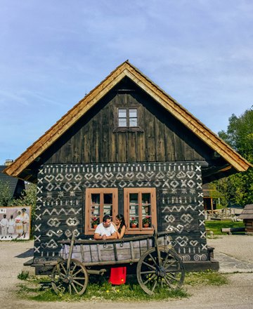 Stopping in Čičmany is one of the best things to do in Slovakia because this small traditional folk village is famous for traditional patterns painted on houses.