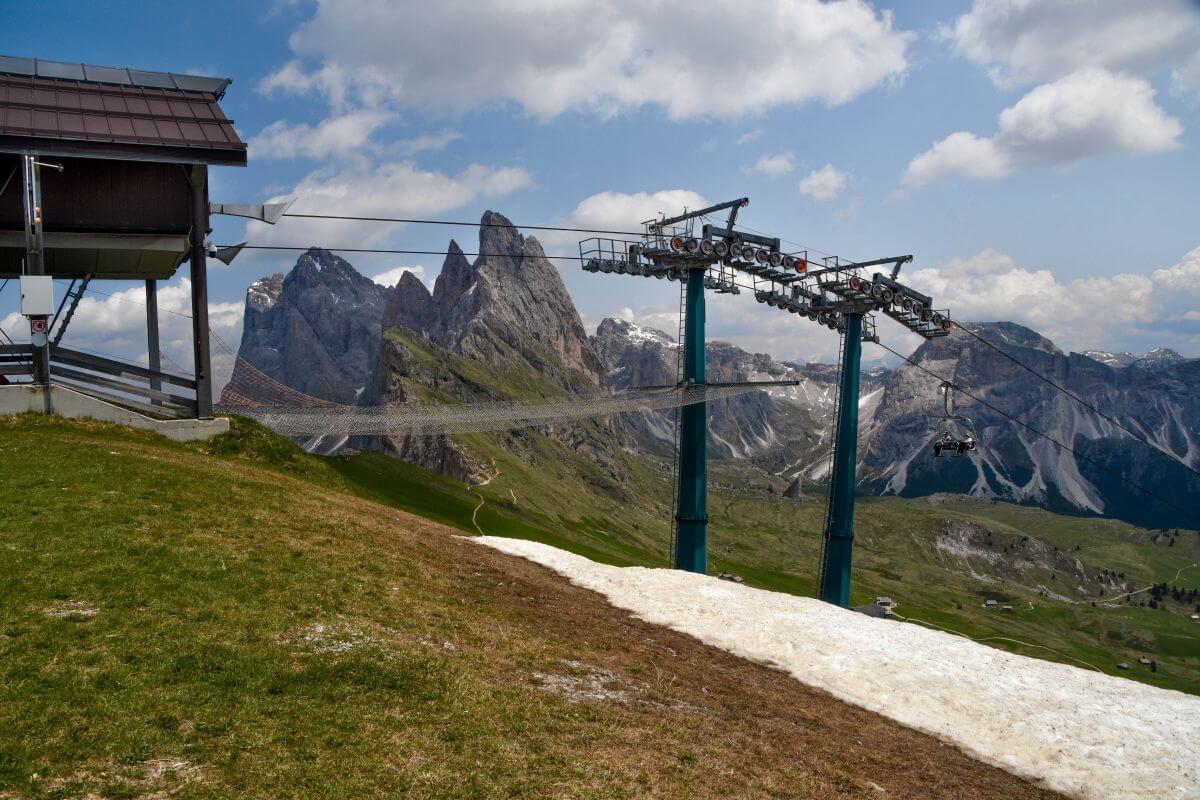Seceda Dolomites - views from the Fermeda Chairlift station