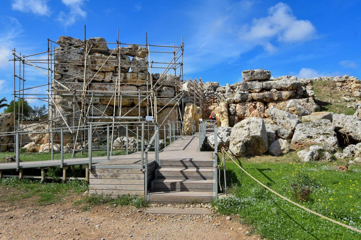 Ggantija Temples - South Temple entrance