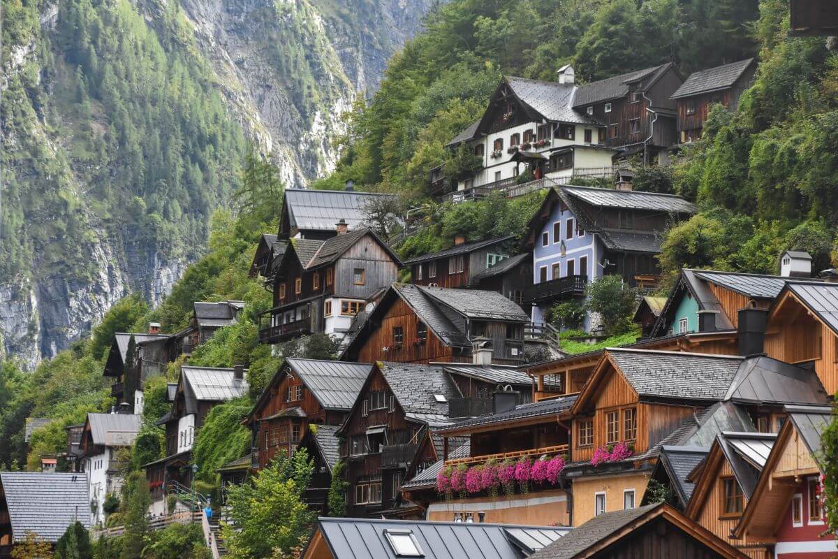 traditional alpine houses