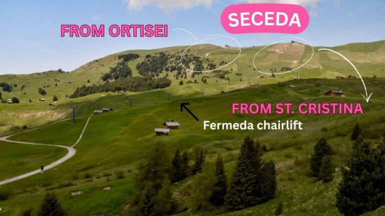Signposts In Seceda Best way to visit Seceda (Dolomites) with minimal hiking - Travel Done ...