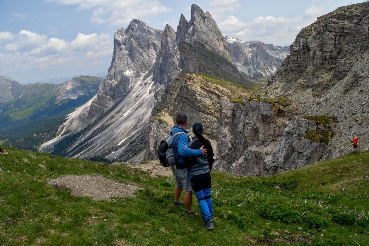 famous Seceda viewpoint
