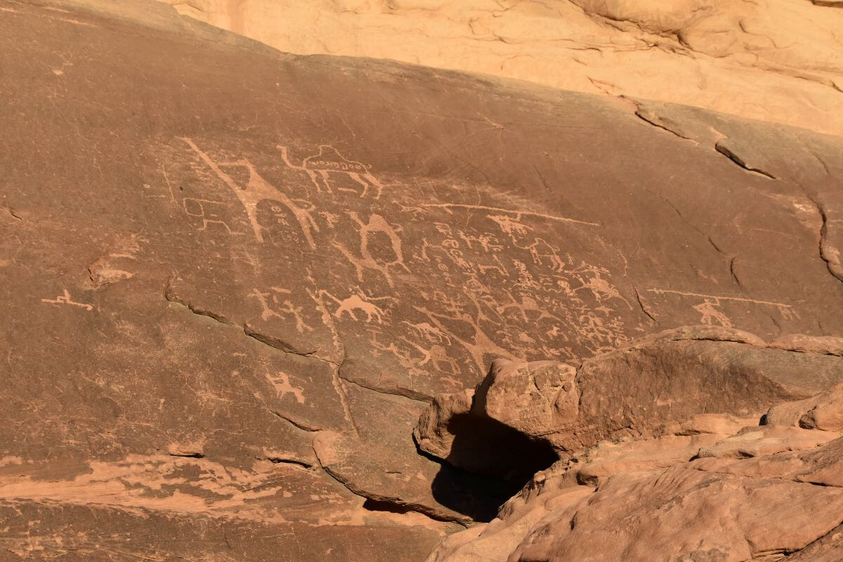 things to do in Wadi Rum - find Wadi Rum petroglyphs