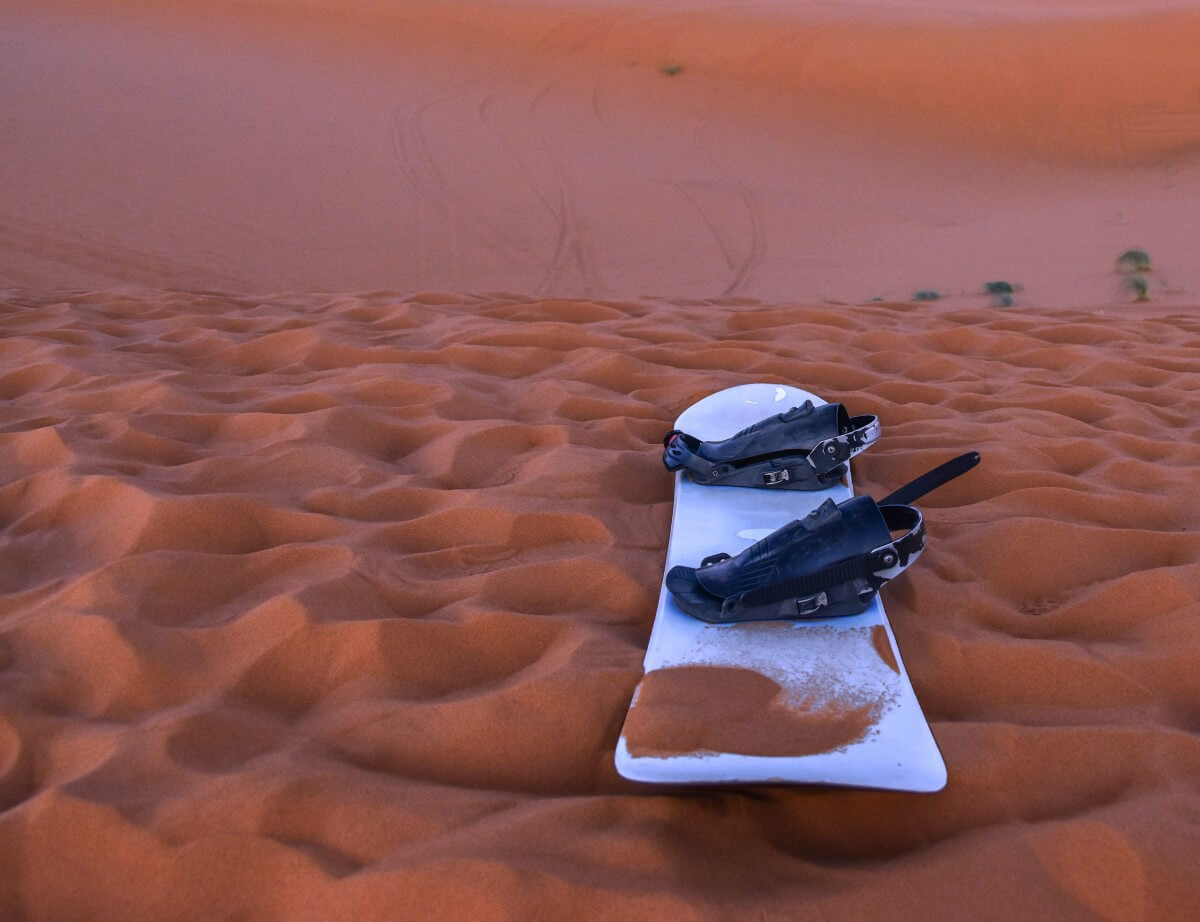 things to do in Wadi Rum - try sandboarding