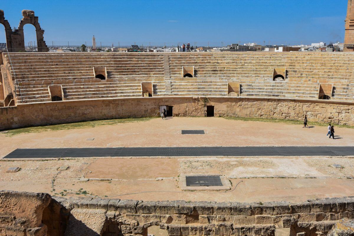 El Jem Tunisia - Arena Floor with trapdoors