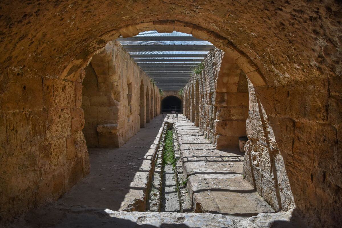 El Jem amphitheatre - Underground Tunnels