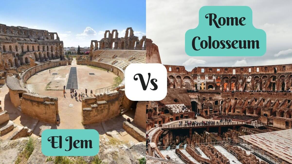 El Jem vs Rome Colosseum - arena floor