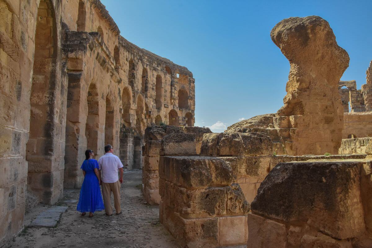 Travel Done Clever - Martina and Andrej, African colosseum