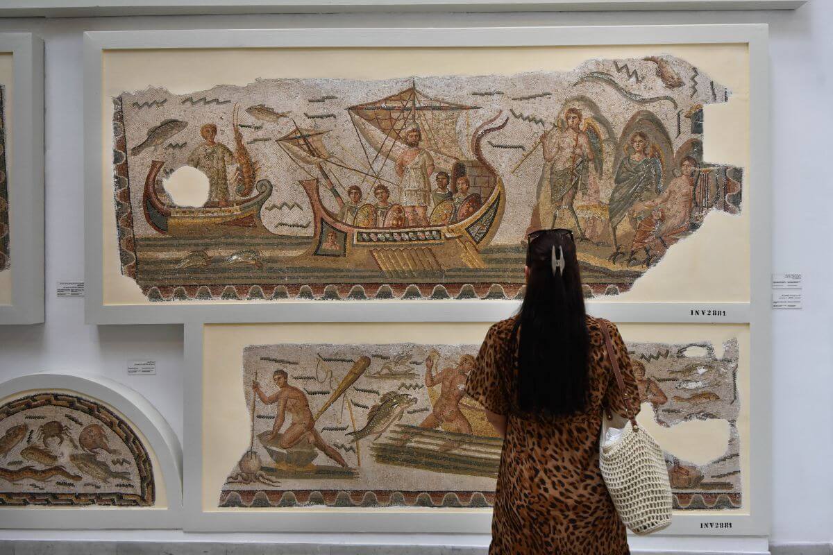 Odysseus and the Sirens mosaic