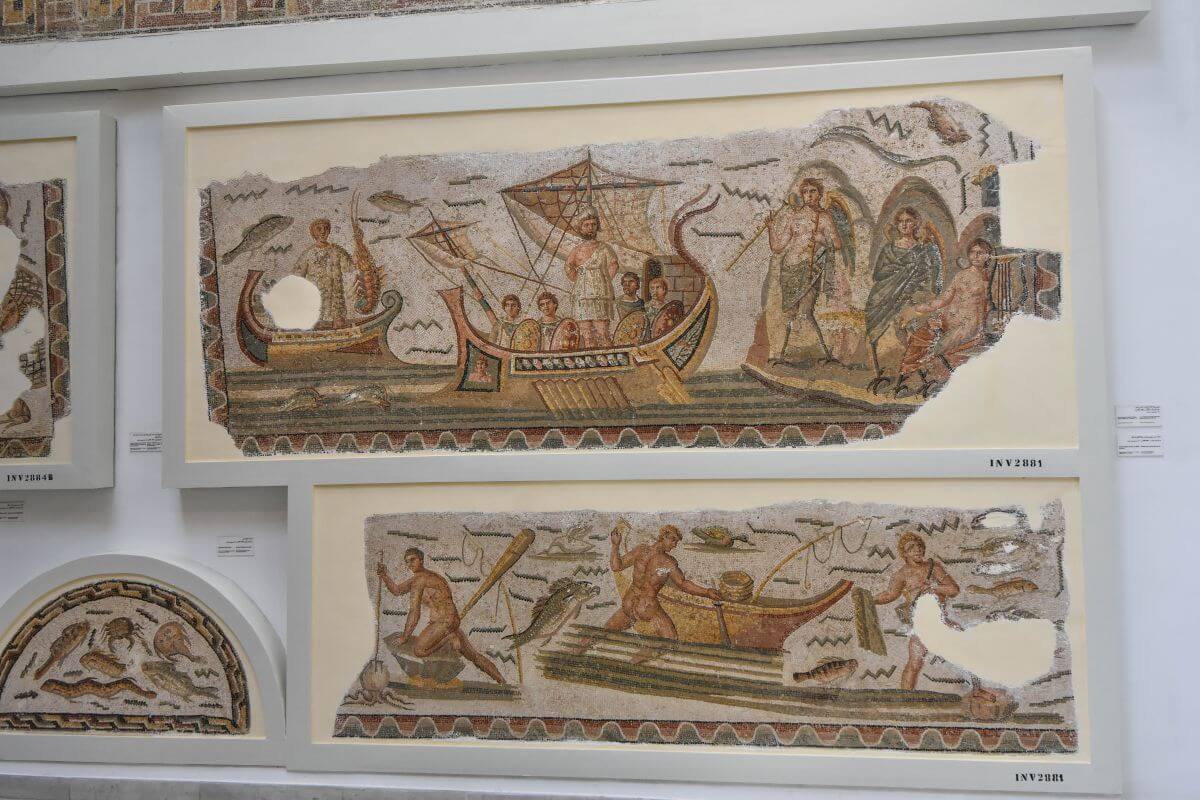 Bardo Museum - Odysseus and the Sirens mosaic