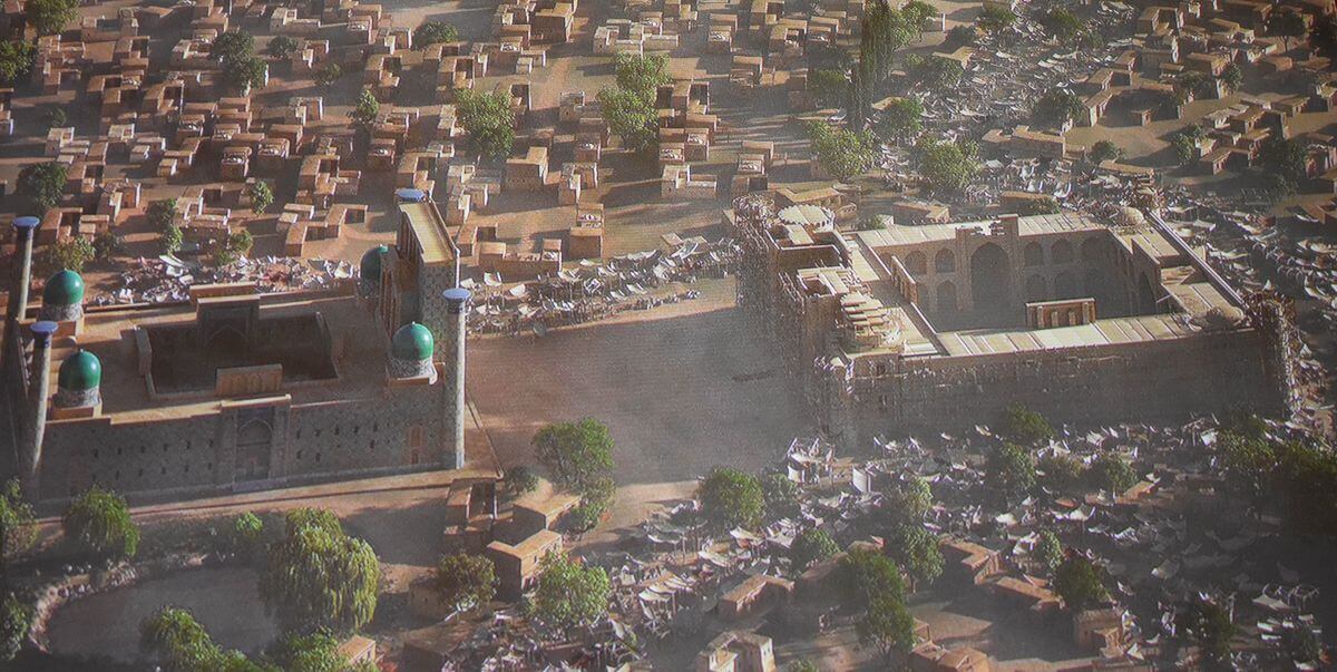 Sher-Dor Madrasa - construction