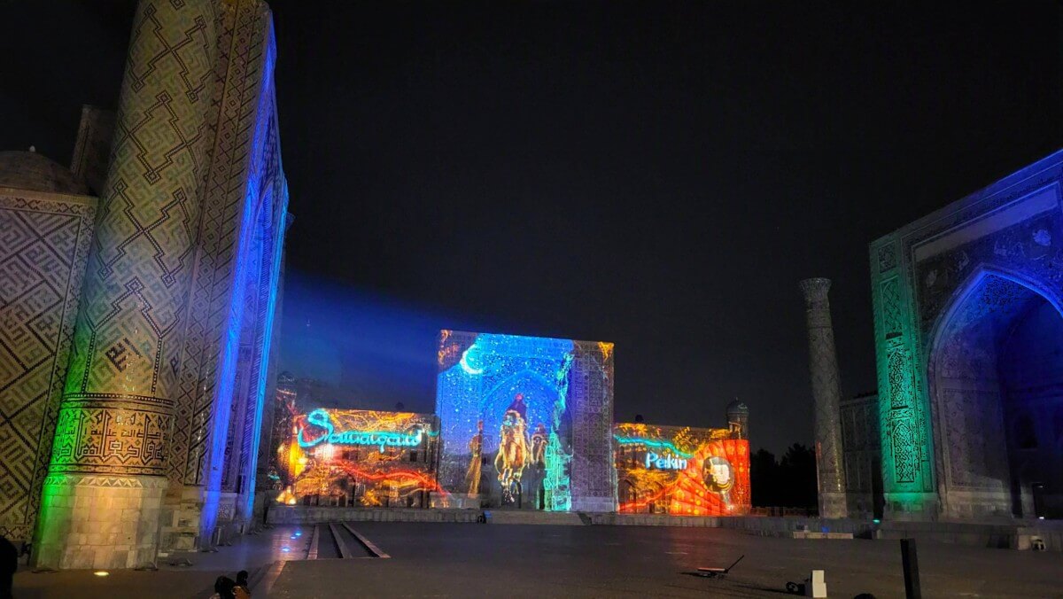 Registan Square Light Show