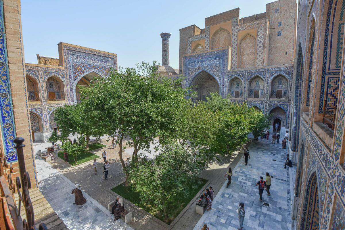 Ulugh Beg Madrasa courtyard