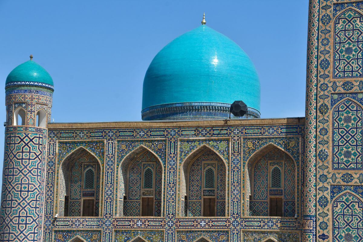 Registan Square Samarkand - Tilla-Kori Madrasa's dome