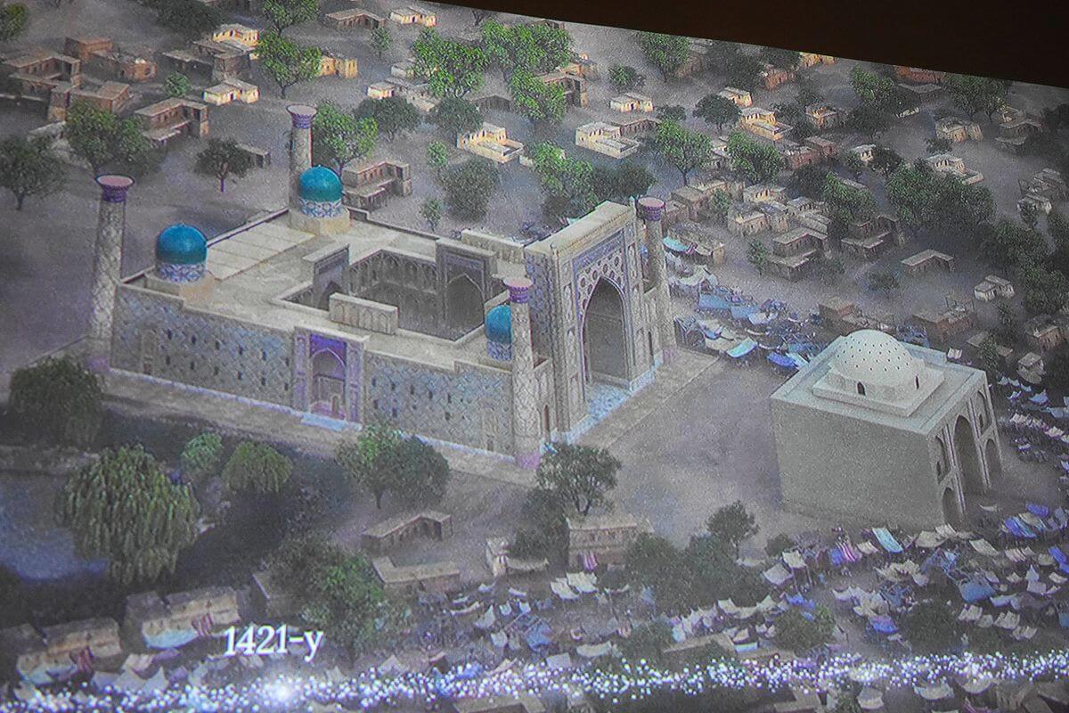 Ulugh Beg Madrasa in the 15th century
