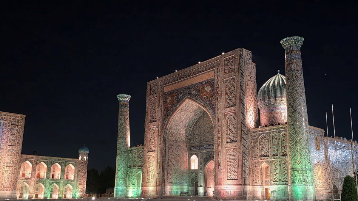 Registan Samarkand - see illuminated Registan Square