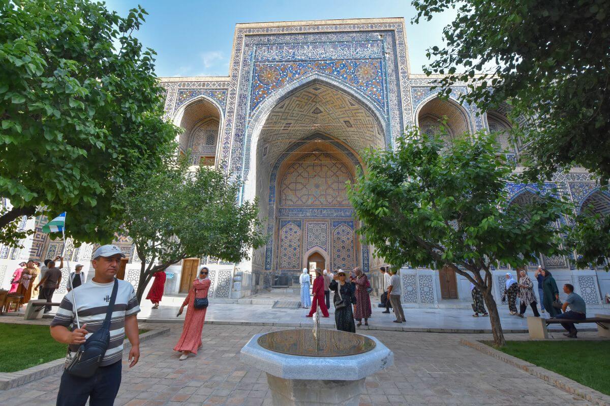 Ulugh Beg Madrasa - courtyard