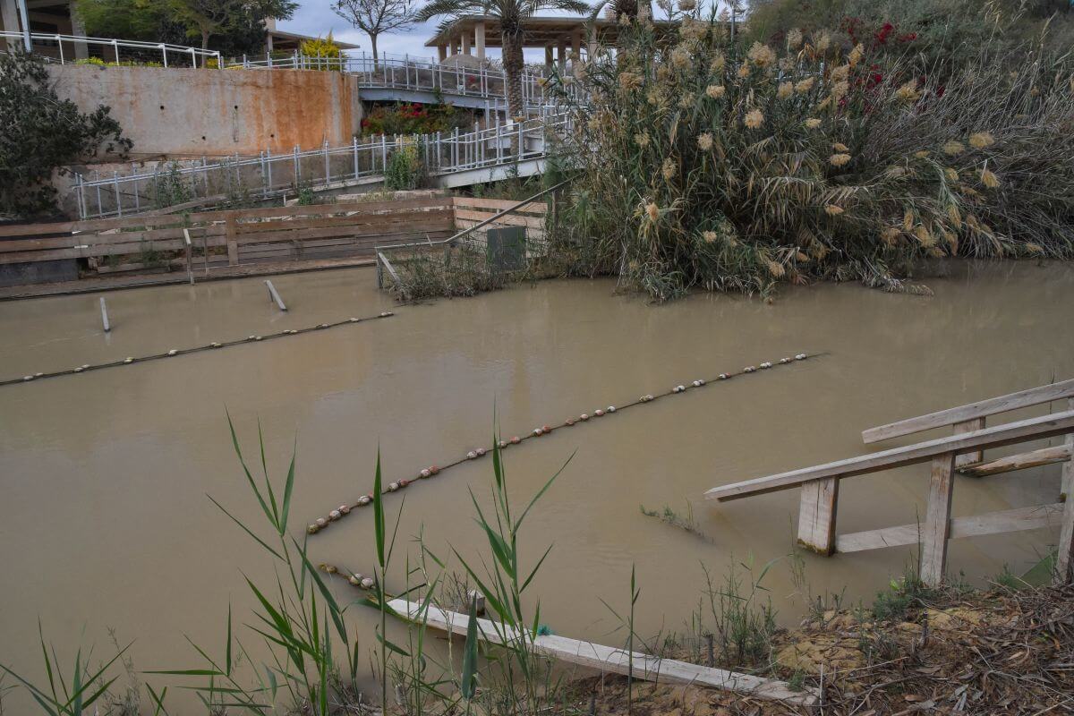 modern banks of the Jordan River