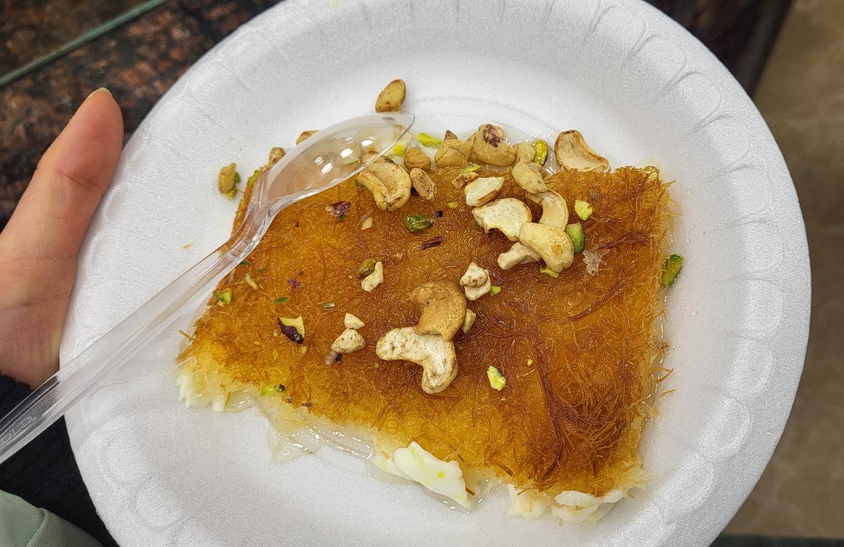 things to do in Amman - try Kunafa