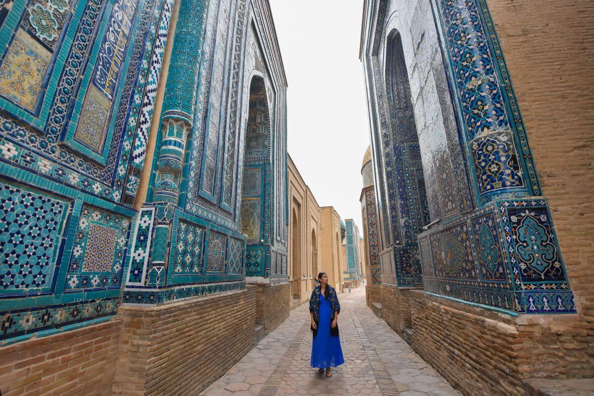 Samarkand Uzbekistan - Blue Avenue