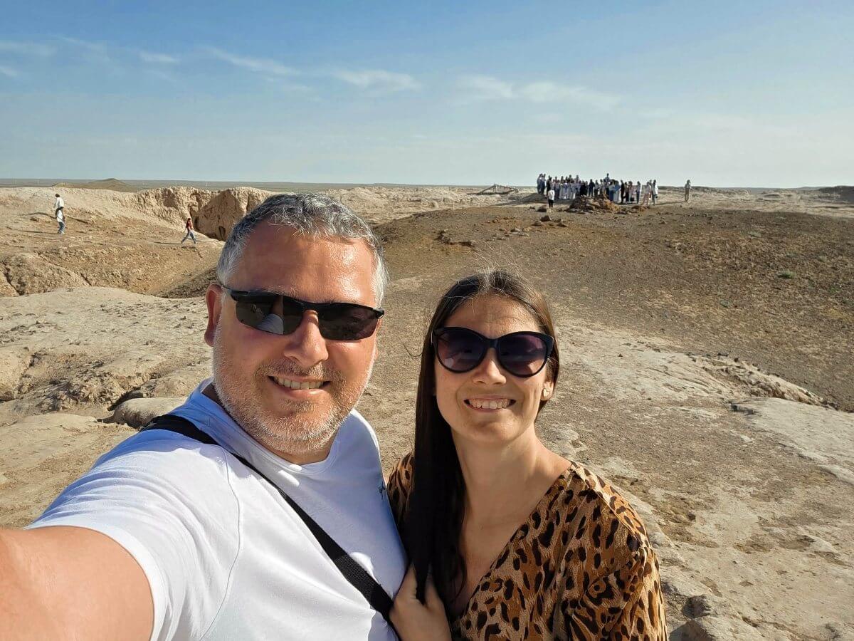 Travel Done Clever - Martina and Andrej exploring Chilpik, the Tower of Silence