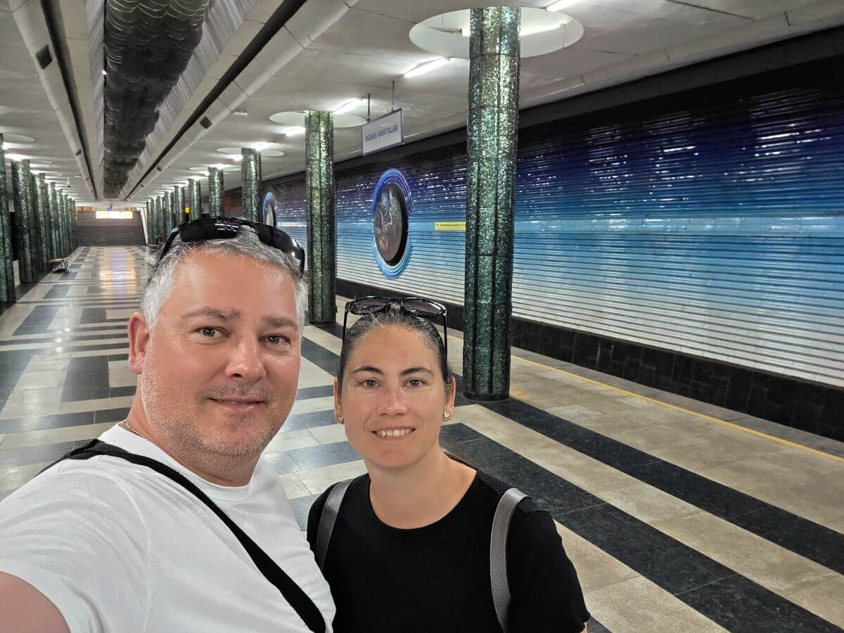 Travel Done Clever - Martina and Andrej Tashkent Metro