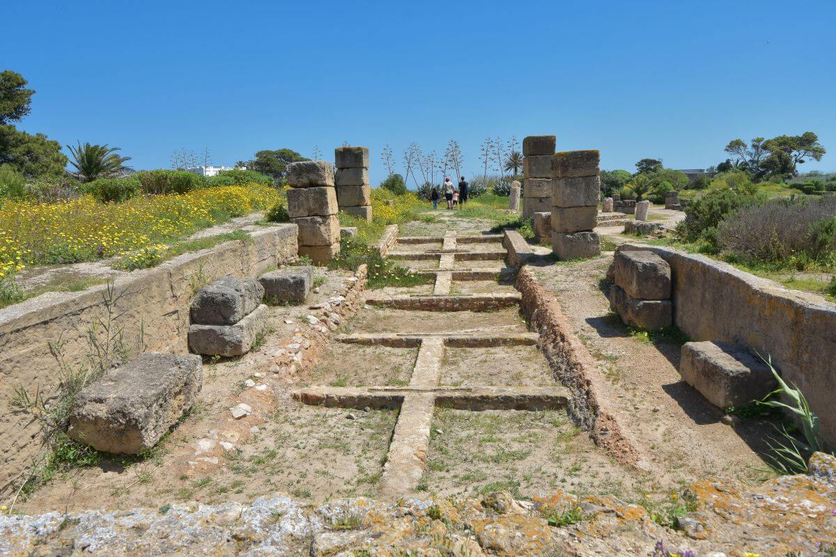 Punic Ports - remains of the ancient slipways (dry docks) for warships