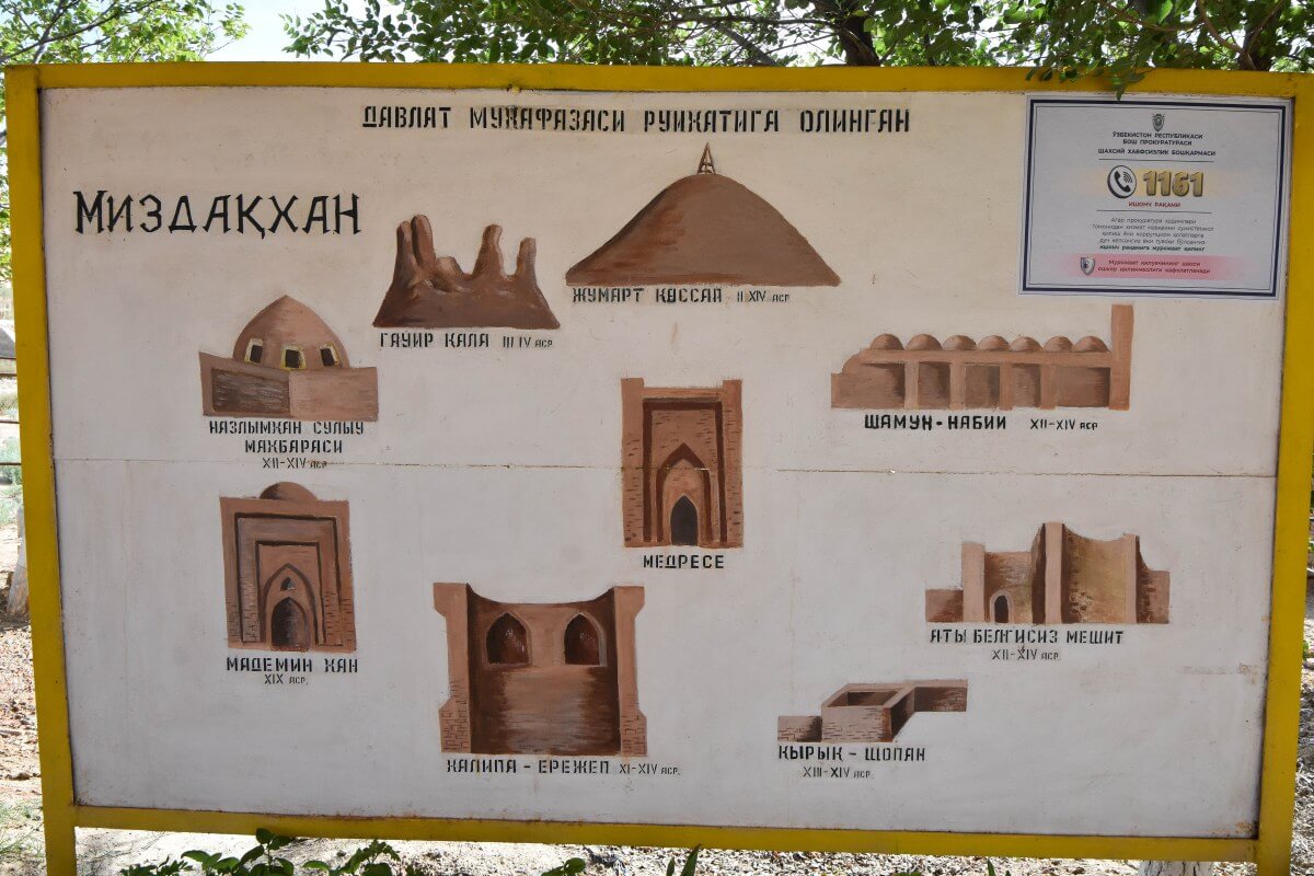 Mizdakhan necropolis - major monuments