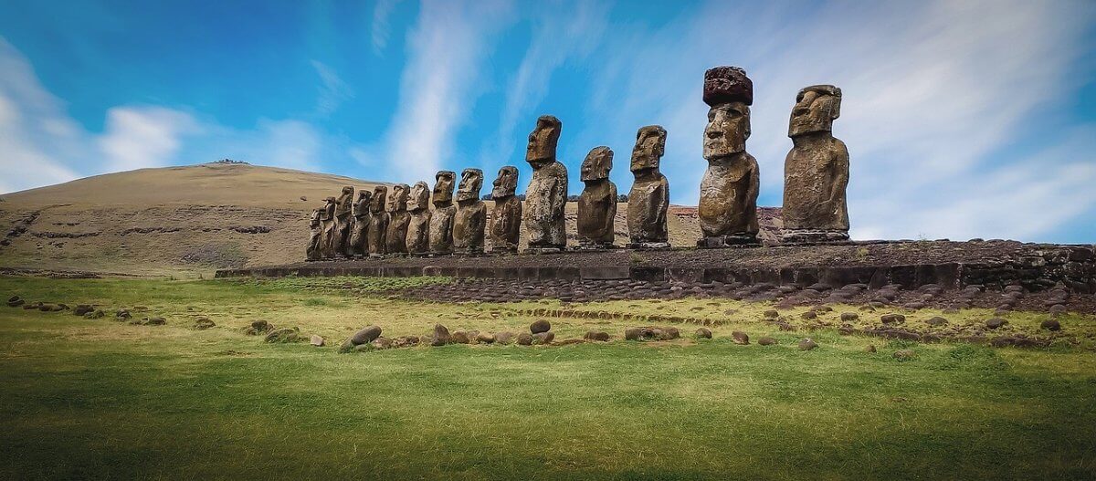 moai statues on Easter Island