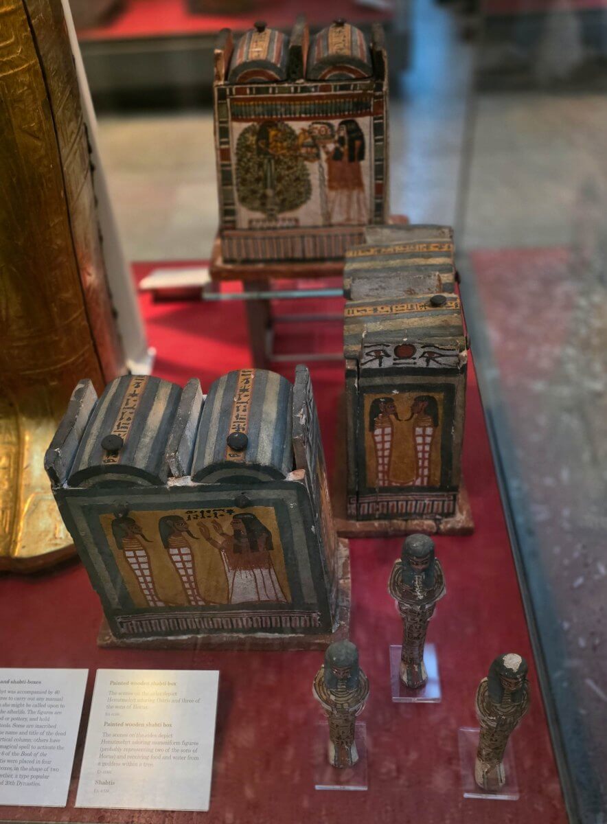 wooden shabtis